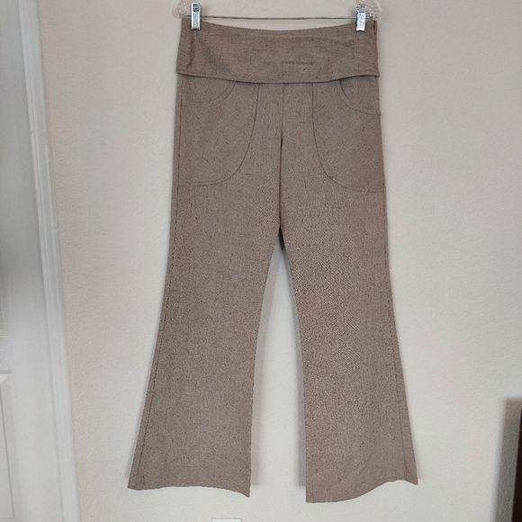 Carol Young Undesigned Linen And Silk Blend Wide Leg Flare Trouser Pants Size 8 - Picture 1 of 10